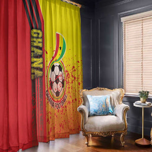 Ghana Soccer Window Curtain Black Stars Football - Road To Champion