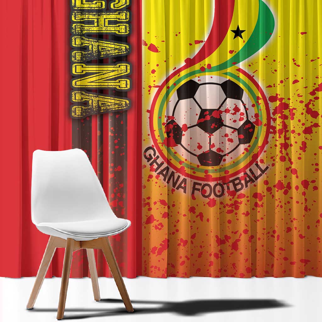 Ghana Soccer Window Curtain Black Stars Football - Road To Champion