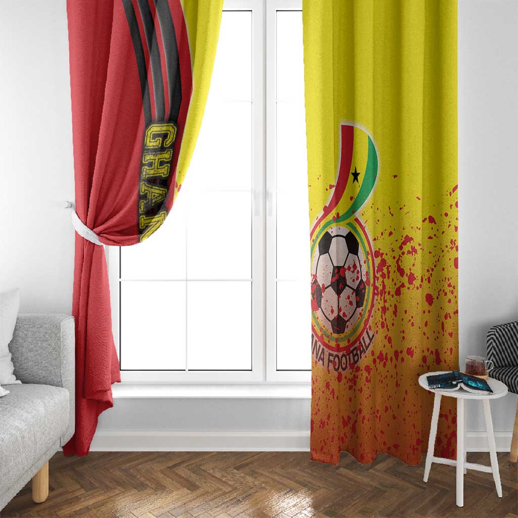 Ghana Soccer Window Curtain Black Stars Football - Road To Champion