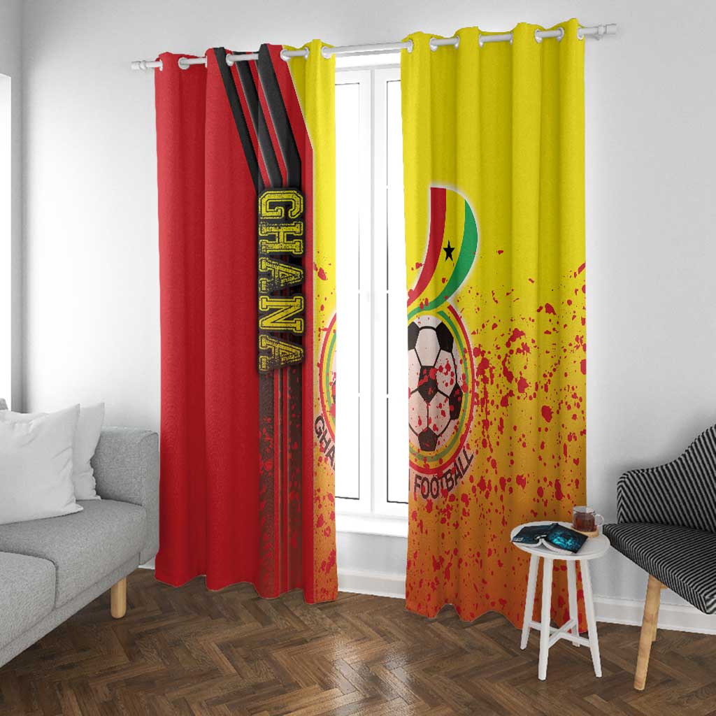 Ghana Soccer Window Curtain Black Stars Football - Road To Champion