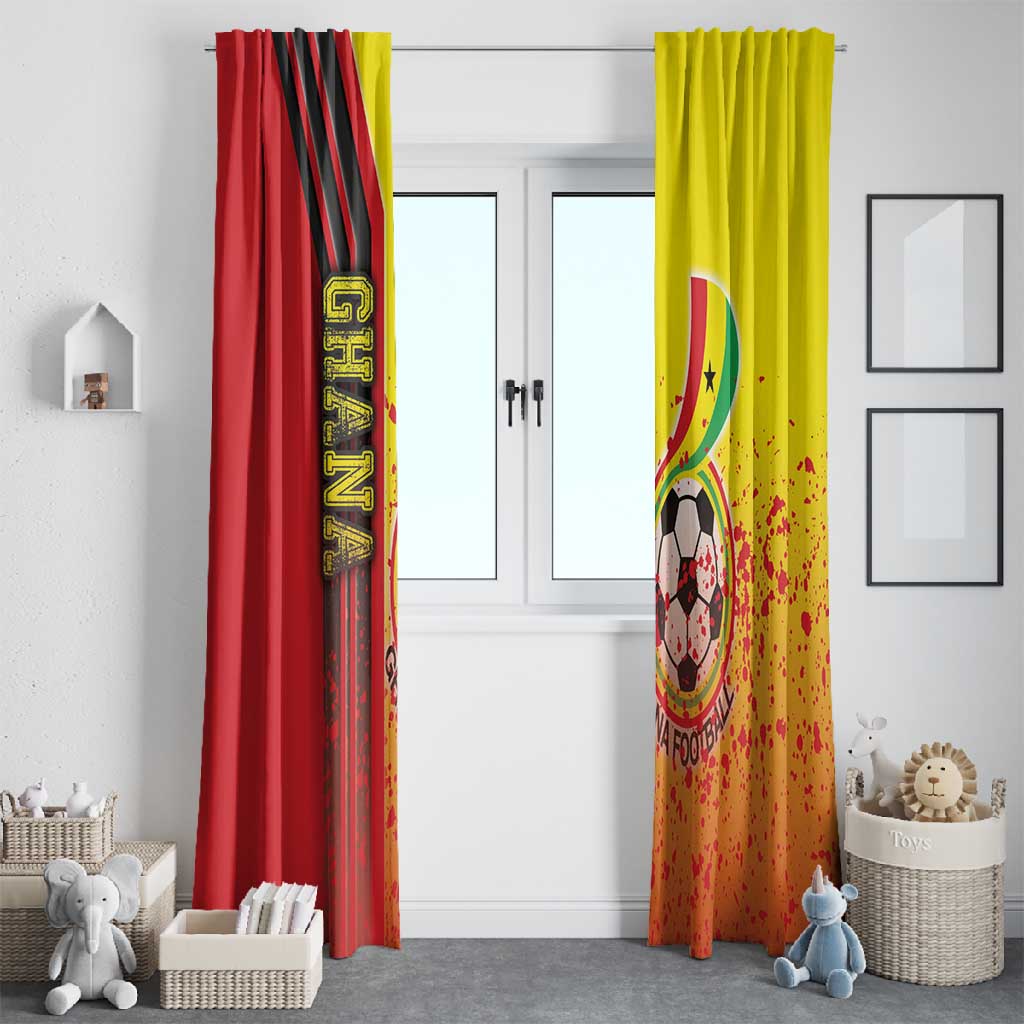 Ghana Soccer Window Curtain Black Stars Football - Road To Champion