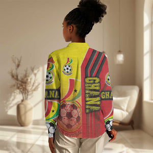 Ghana Soccer Women Casual Shirt Black Stars Football - Road To Champion