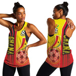 Ghana Soccer Women Racerback Tank Black Stars Football - Road To Champion