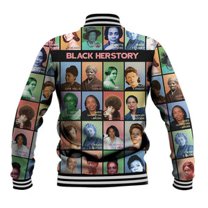Afro Black Herstory Baseball Jacket African Women History DT03