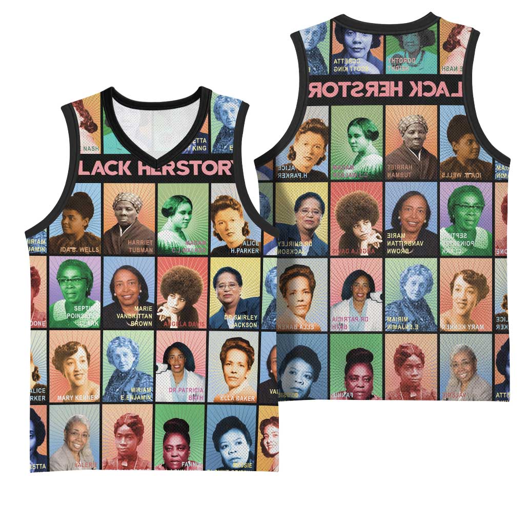 Afro Black Herstory Basketball Jersey African Women History - African Pride