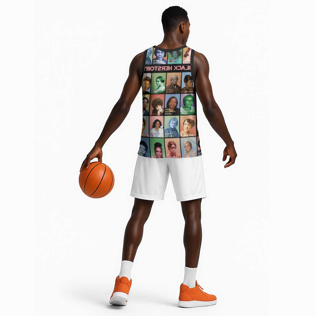 Afro Black Herstory Basketball Jersey African Women History - African Pride