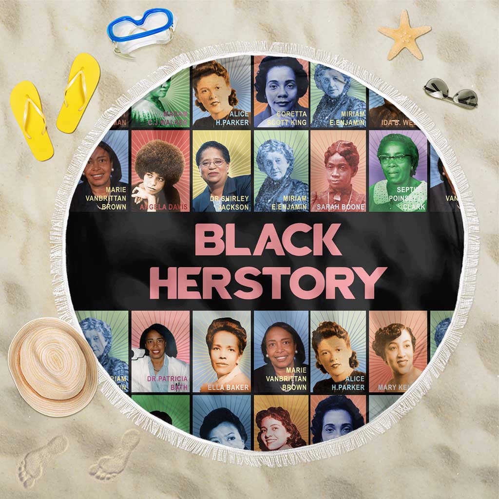 Afro Black Herstory Beach Blanket African Women History