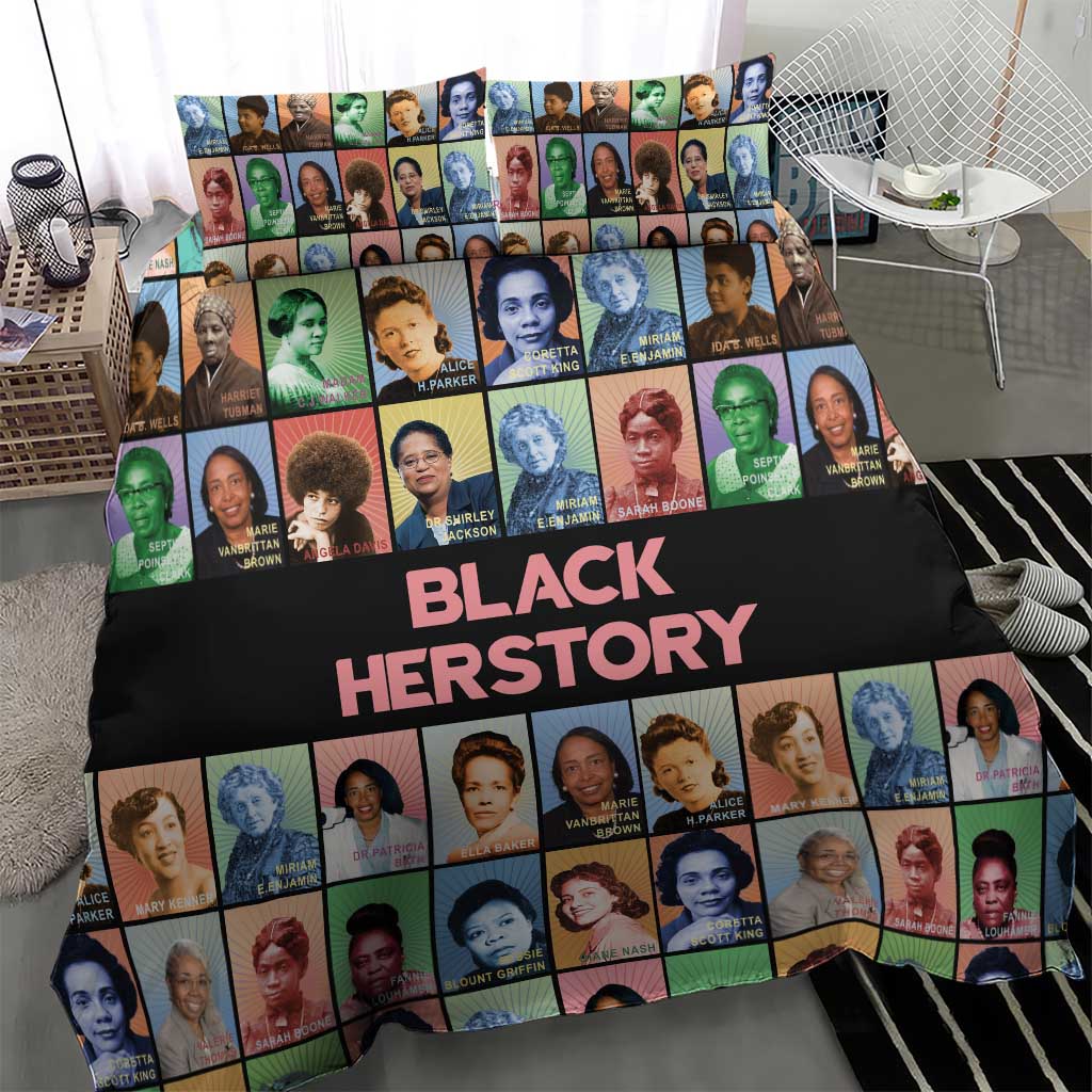 Afro Black Herstory Bedding Set African Women History