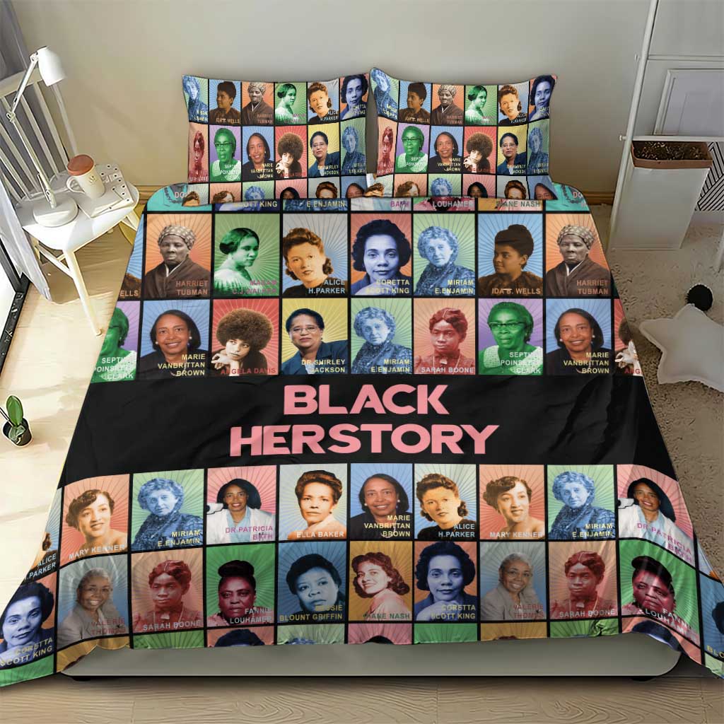 Afro Black Herstory Bedding Set African Women History