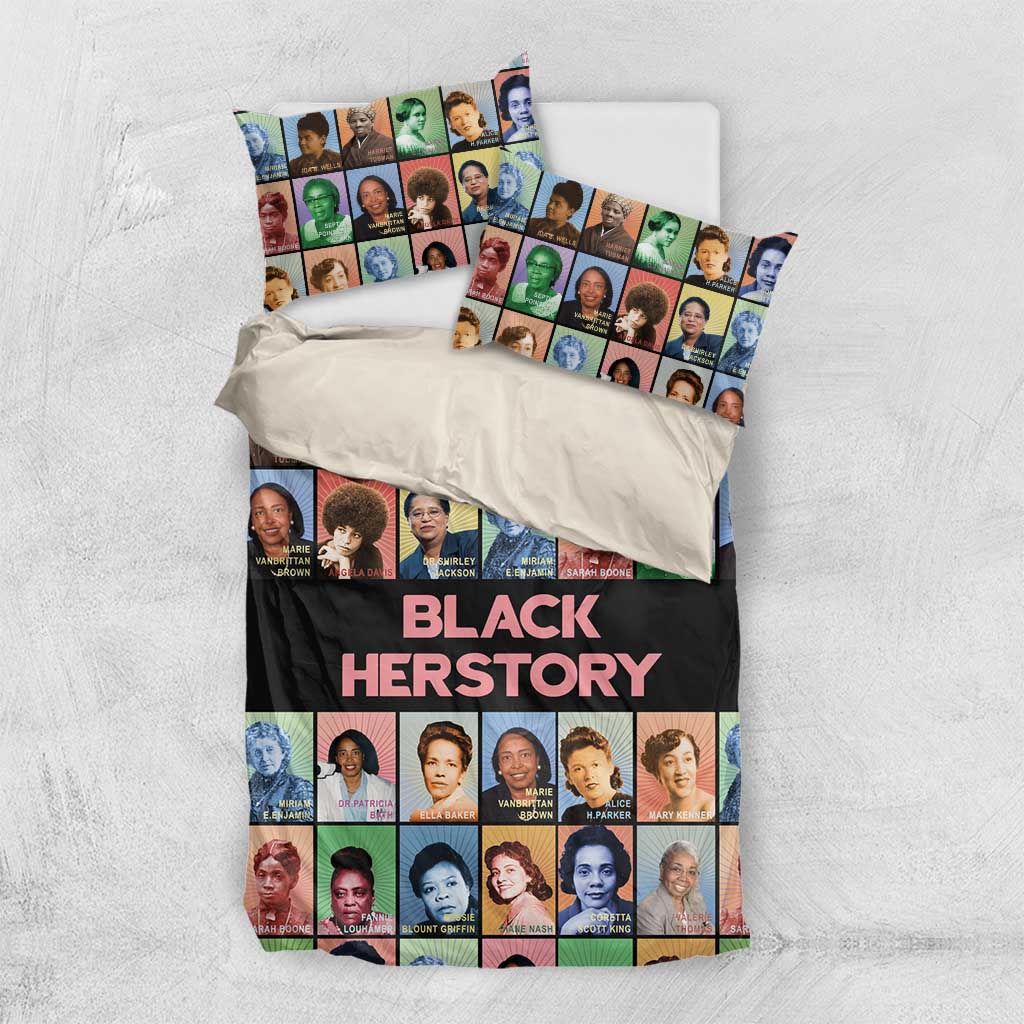 Afro Black Herstory Bedding Set African Women History
