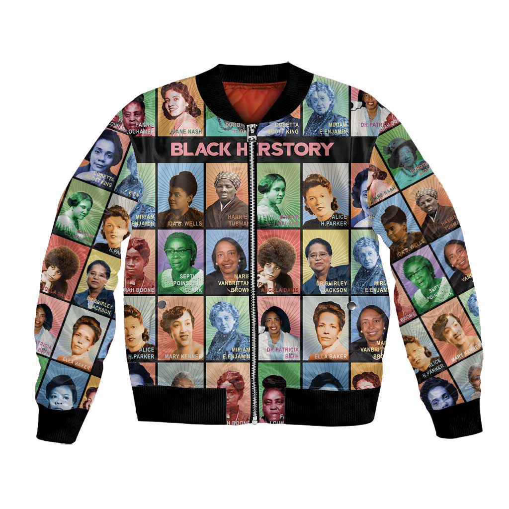 Afro Black Herstory Bomber Jacket African Women History
