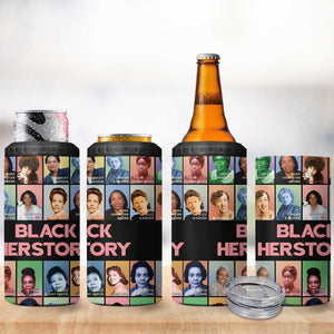 Afro Black Herstory 4 in 1 Can Cooler Tumbler African Women History