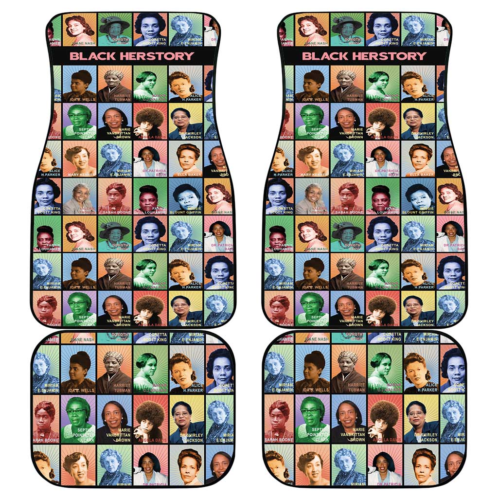 Afro Black Herstory Car Mats African Women History