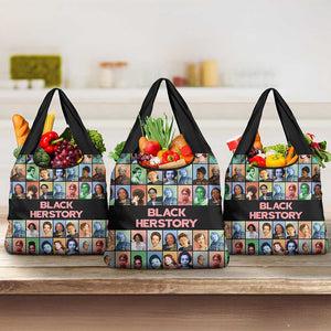 Afro Black Herstory Grocery Bag African Women History