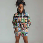 Afro Black Herstory Hoodie Dress African Women History