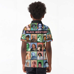 Afro Black Herstory Kid Polo Shirt African Women History