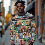 Afro Black Herstory Long Sleeve Shirt African Women History DT03