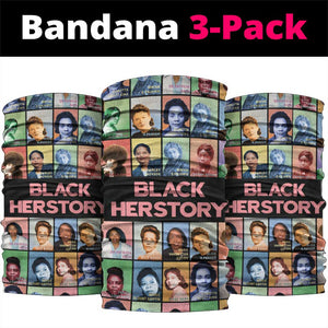 Afro Black Herstory Neck Gaiter African Women History DT03