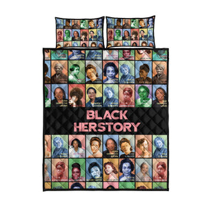 Afro Black Herstory Quilt Bed Set African Women History