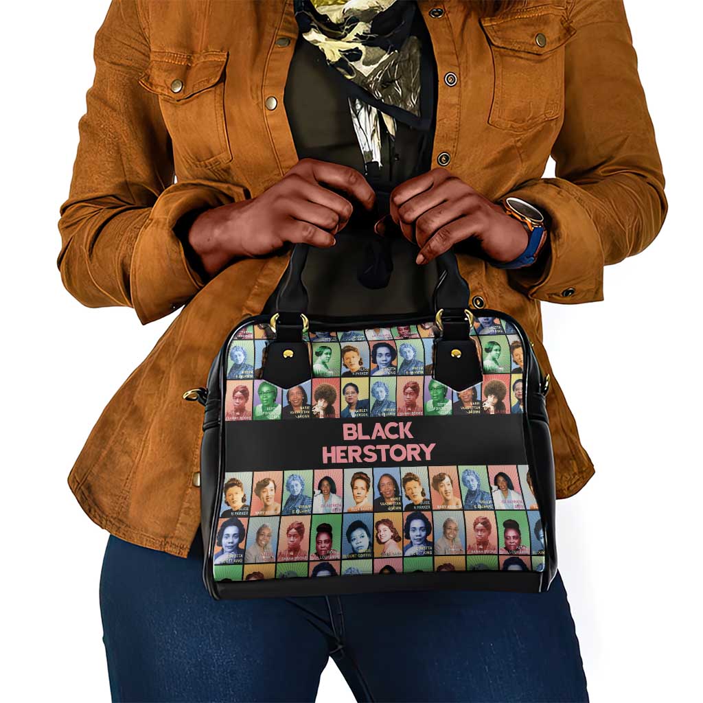 Afro Black Herstory Shoulder Handbag African Women History