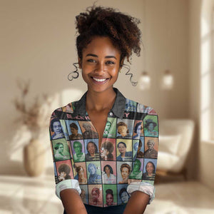 Afro Black Herstory Women Casual Shirt African Women History DT03