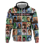 Afro Black Herstory Zip Hoodie African Women History