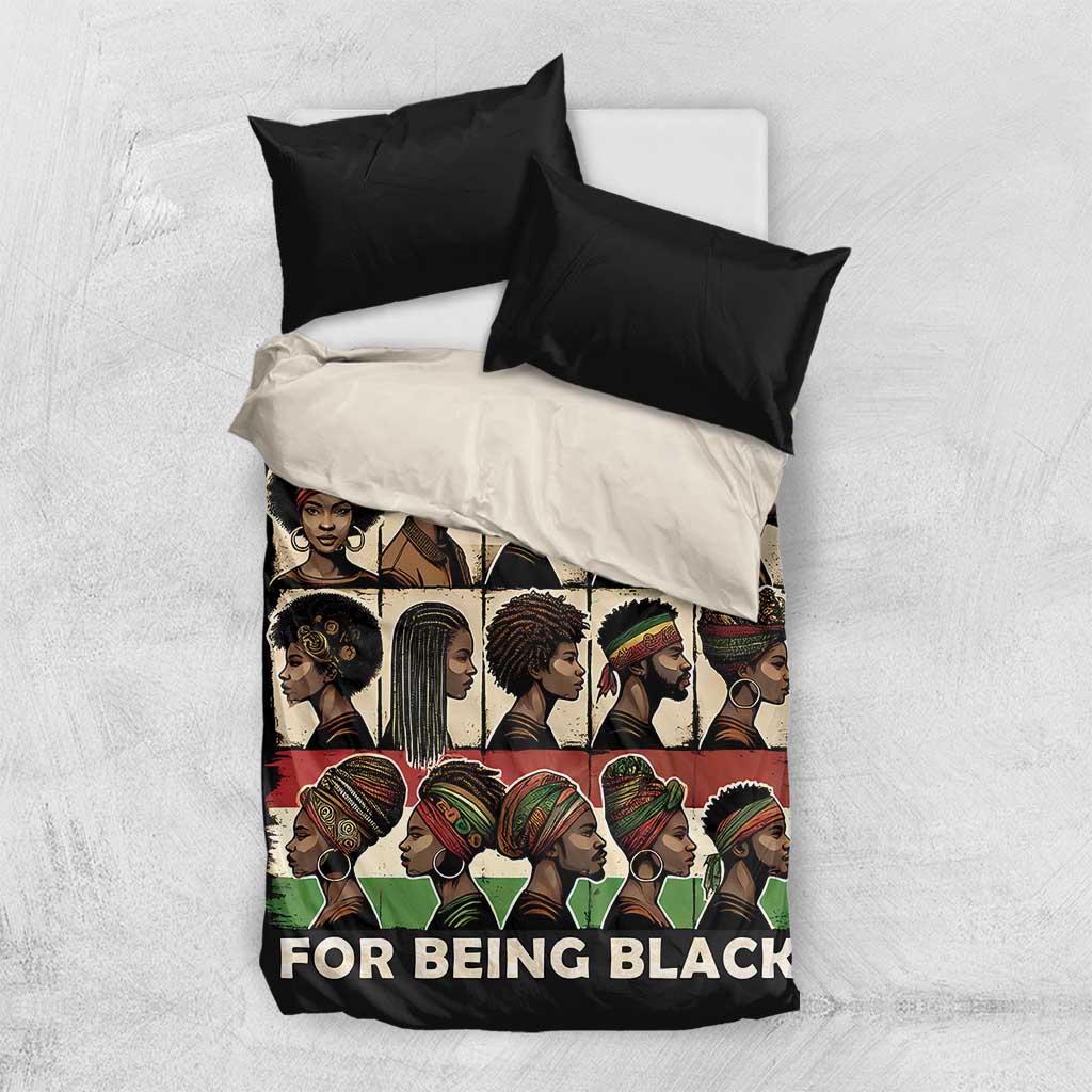 Never Apologize for Being Black Bedding Set African Pride
