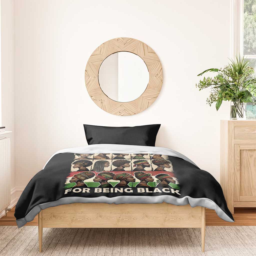 Never Apologize for Being Black Bedding Set African Pride