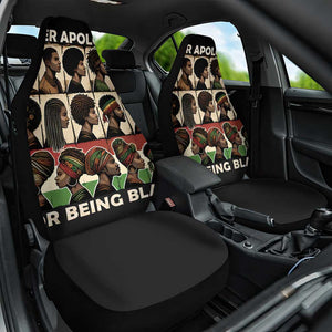 Never Apologize for Being Black Car Seat Cover African Pride