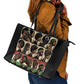 Never Apologize for Being Black Leather Tote Bag African Pride