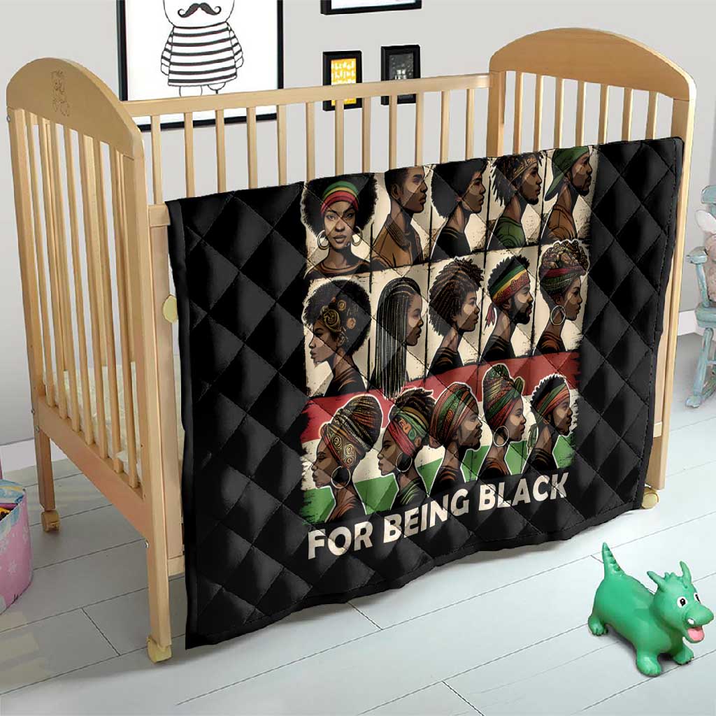 Never Apologize for Being Black Quilt African Pride