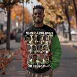 Never Apologize for Being Black Sweatshirt African Pride