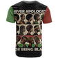 Never Apologize for Being Black T shirt African Pride