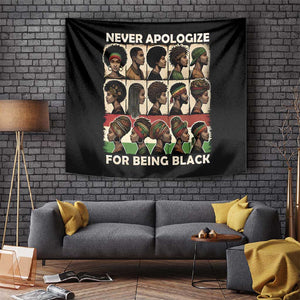 Never Apologize for Being Black Tapestry African Pride