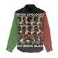 Never Apologize for Being Black Women Casual Shirt African Pride DT03