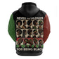 Never Apologize for Being Black Zip Hoodie African Pride