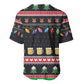 Ho Ho Ho Hold My Beer Santa Afro Baseball Jersey Christmas Beer