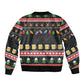 Ho Ho Ho Hold My Beer Santa Afro Bomber Jacket Christmas Beer