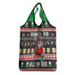 Ho Ho Ho Hold My Beer Santa Afro Grocery Bag Christmas Beer