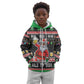 Ho Ho Ho Hold My Beer Santa Afro Kid Hoodie Christmas Beer