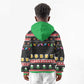 Ho Ho Ho Hold My Beer Santa Afro Kid Hoodie Christmas Beer