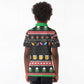 Ho Ho Ho Hold My Beer Santa Afro Kid Polo Shirt Christmas Beer