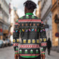 Ho Ho Ho Hold My Beer Santa Afro Long Sleeve Button Shirt Christmas Beer