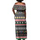 Ho Ho Ho Hold My Beer Santa Afro Off Shoulder Maxi Dress Christmas Beer