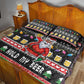 Ho Ho Ho Hold My Beer Santa Afro Quilt Bed Set Christmas Beer