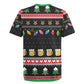 Ho Ho Ho Hold My Beer Santa Afro Rugby Jersey Christmas Beer
