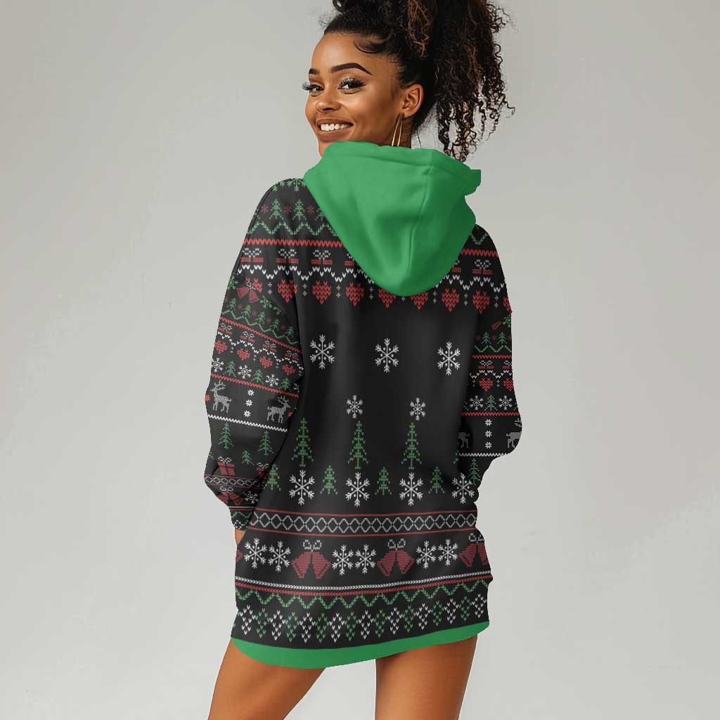 Santa Claus African Christmas Hoodie Dress Traditional Costume