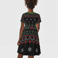 Santa Claus African Christmas Kid Short Sleeve Dress Traditional Costume