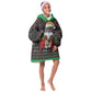 Santa Claus African Christmas Kid Wearable Blanket Hoodie Traditional Costume