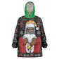 Santa Claus African Christmas Kid Wearable Blanket Hoodie Traditional Costume